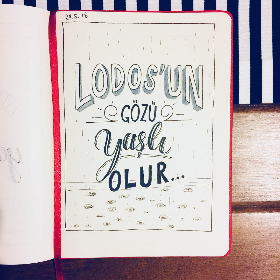 Handlettering lettering HAND LETTERING lodos istanbul harf çizim