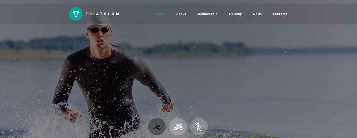 sport Triathlon swimming running web site