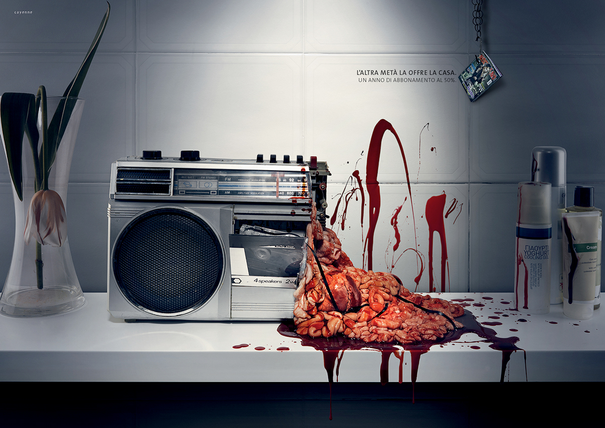 nocturno horror campaign Cinema tv blood gore print subscription Lamp Radio splatter Movies Fun magazine