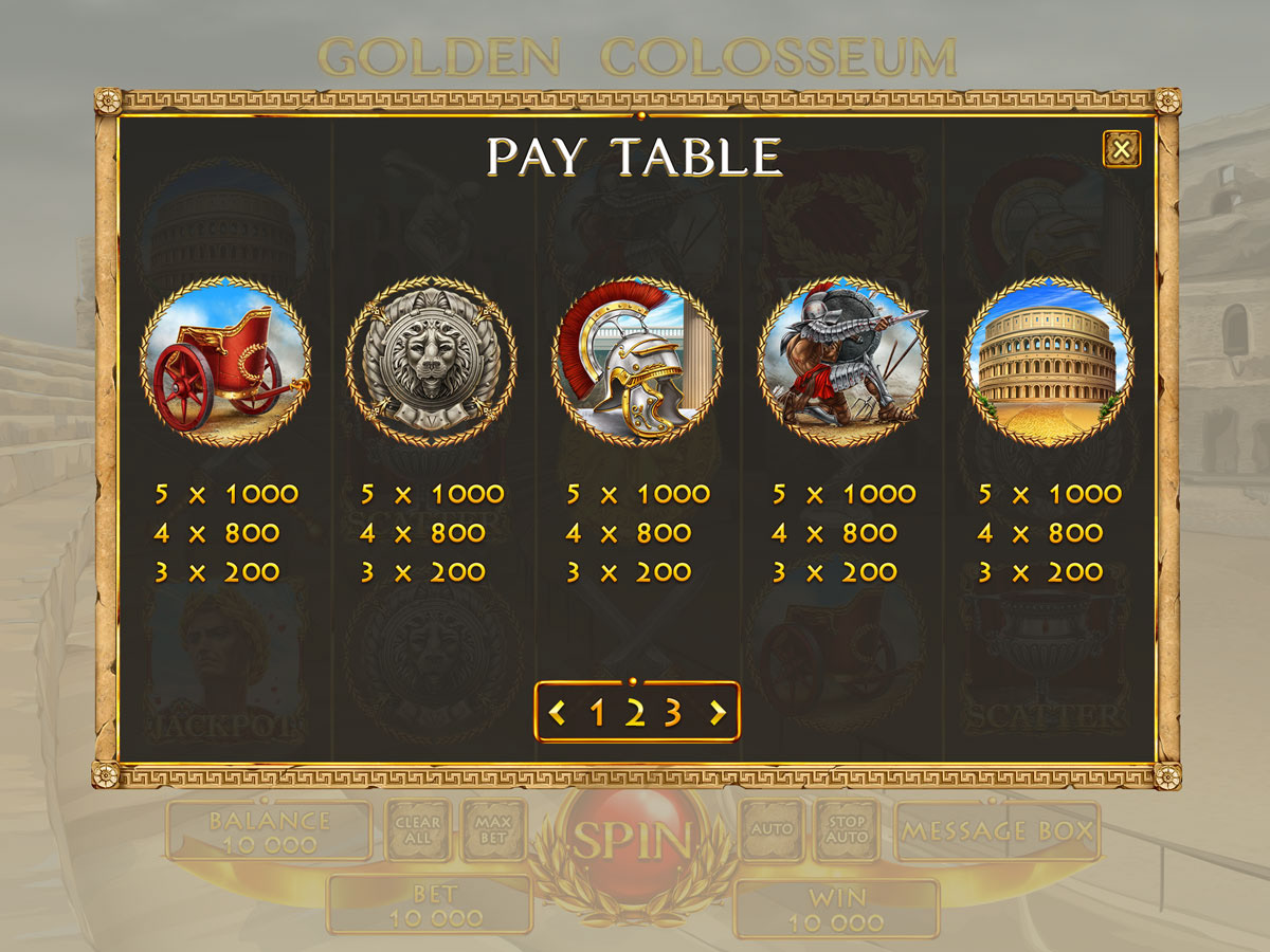 colosseum roman themed slot roman empire slot slot game Casino games Casino Slot slot art Slot Design Gambling Design