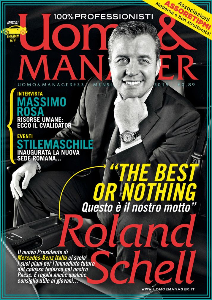 Uomo&Manager Francesco Mazzenga grafica editoriale