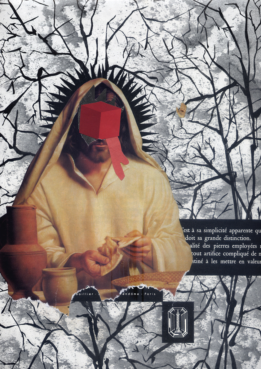 collage ILLUSTRATION  religion  biblical violence  aaron julian Deerhead
