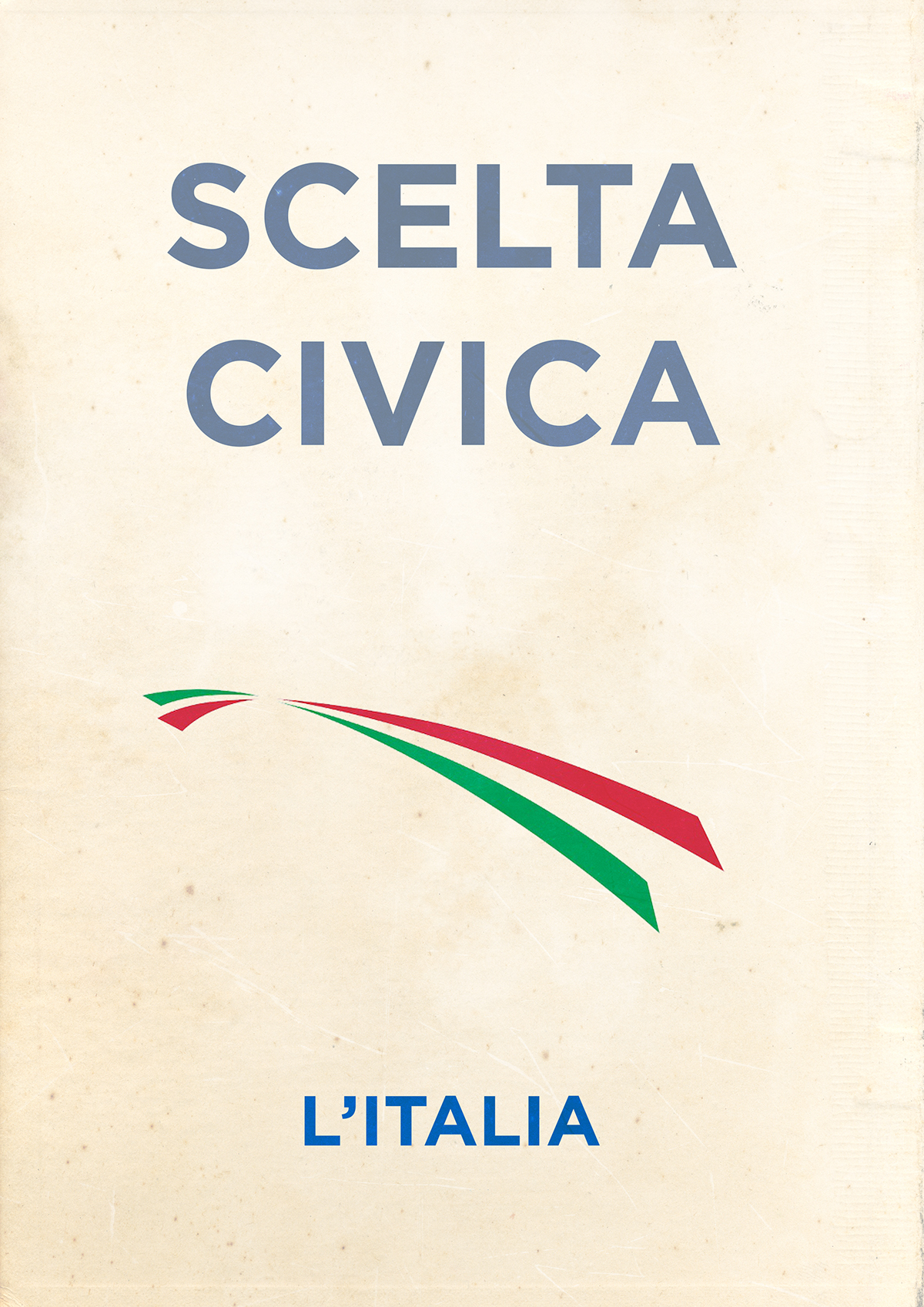 poster politic Italy concept
