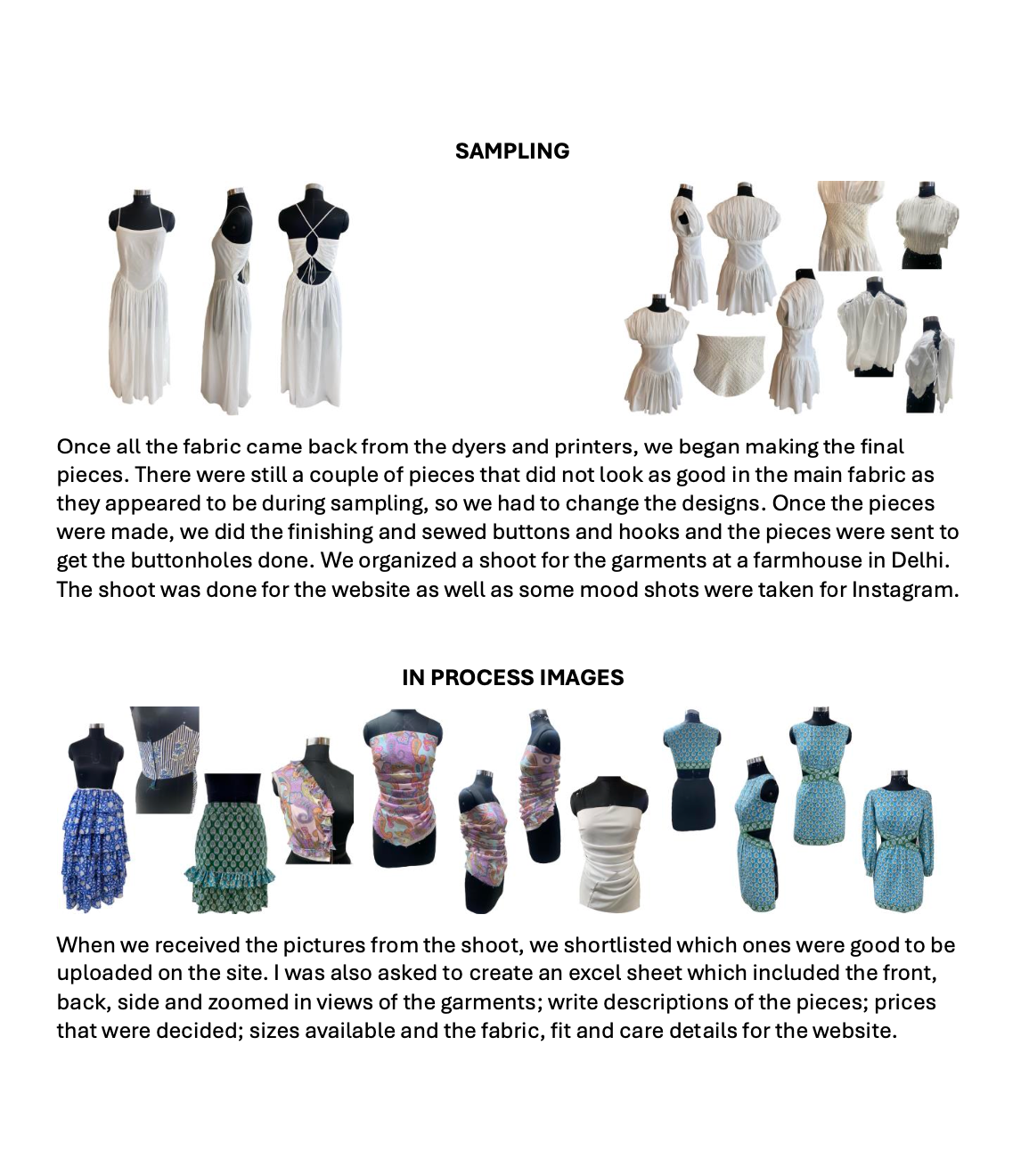 Fashion  graduation project Procreate sampling Design Development fashion illustration design