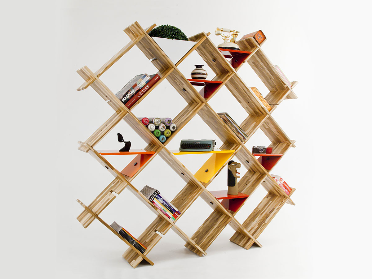 Adobe Portfolio bookcase Shelf do it yourself Authoral Design Sustainable Design