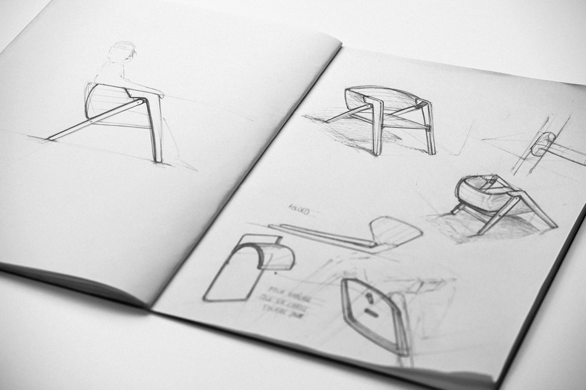 Adobe Portfolio chair chair design furniture industrial design  Montreal product design  Université de Montréal University of Montreal
