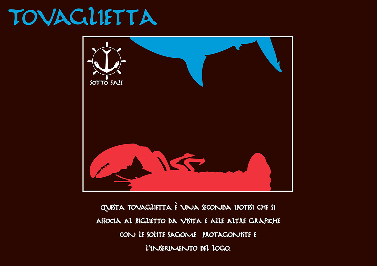 restaurant  fish  graphic Illustrator kitchen Italy logo sintetic Icon fusion shark Food  color