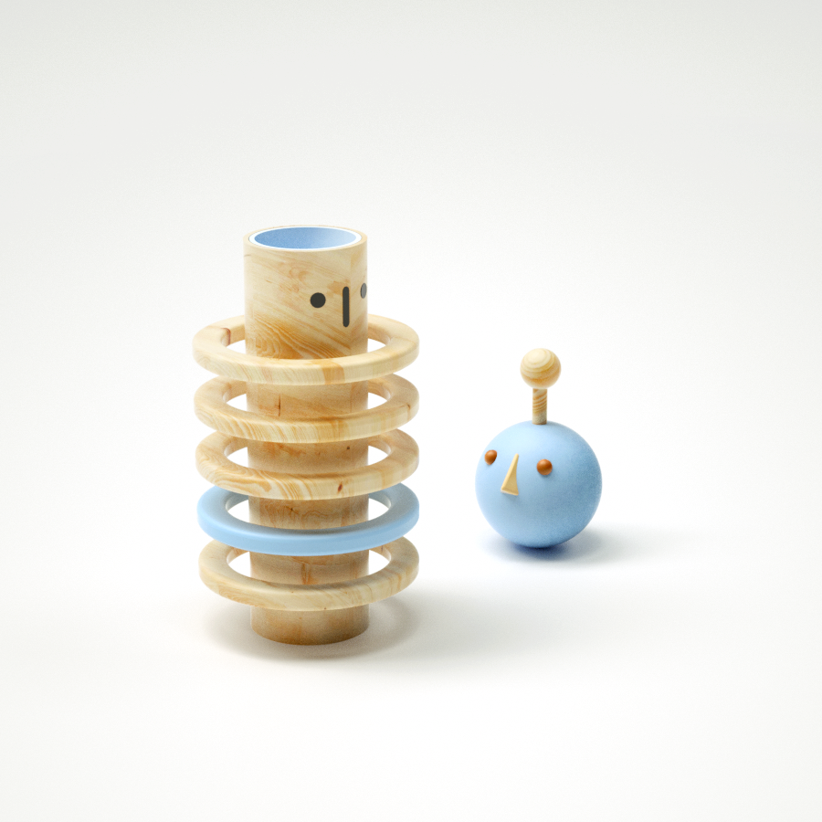 3D 3D illustration Bestiary cinema 4d donut geometry minimal Octane Render Quarantine wood