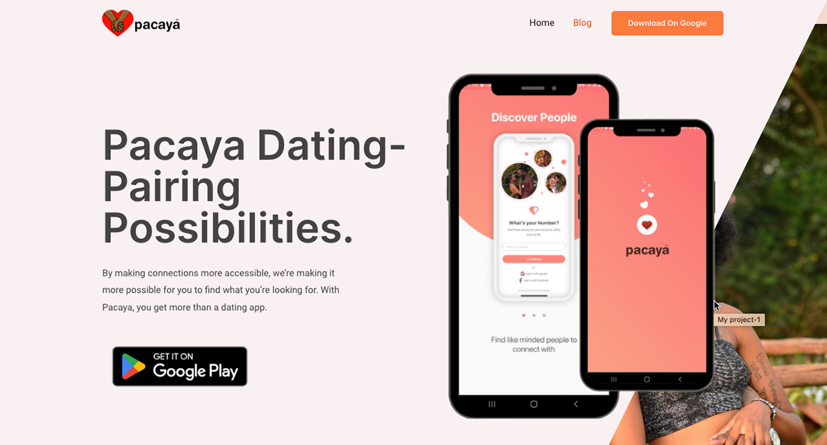 datingapp landing page Mobile app UI/UX ux Web Design 