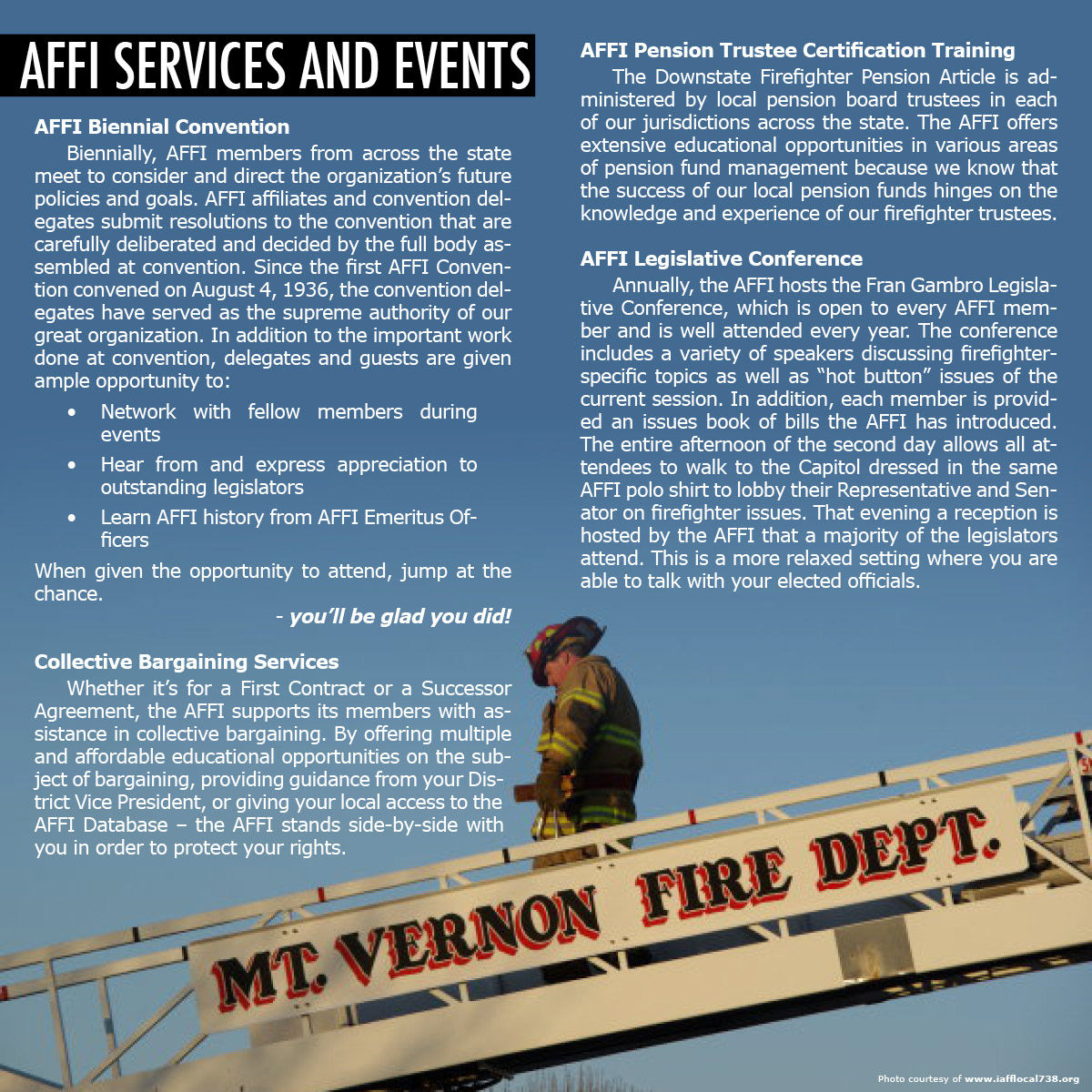 AFFI  pamphlet design