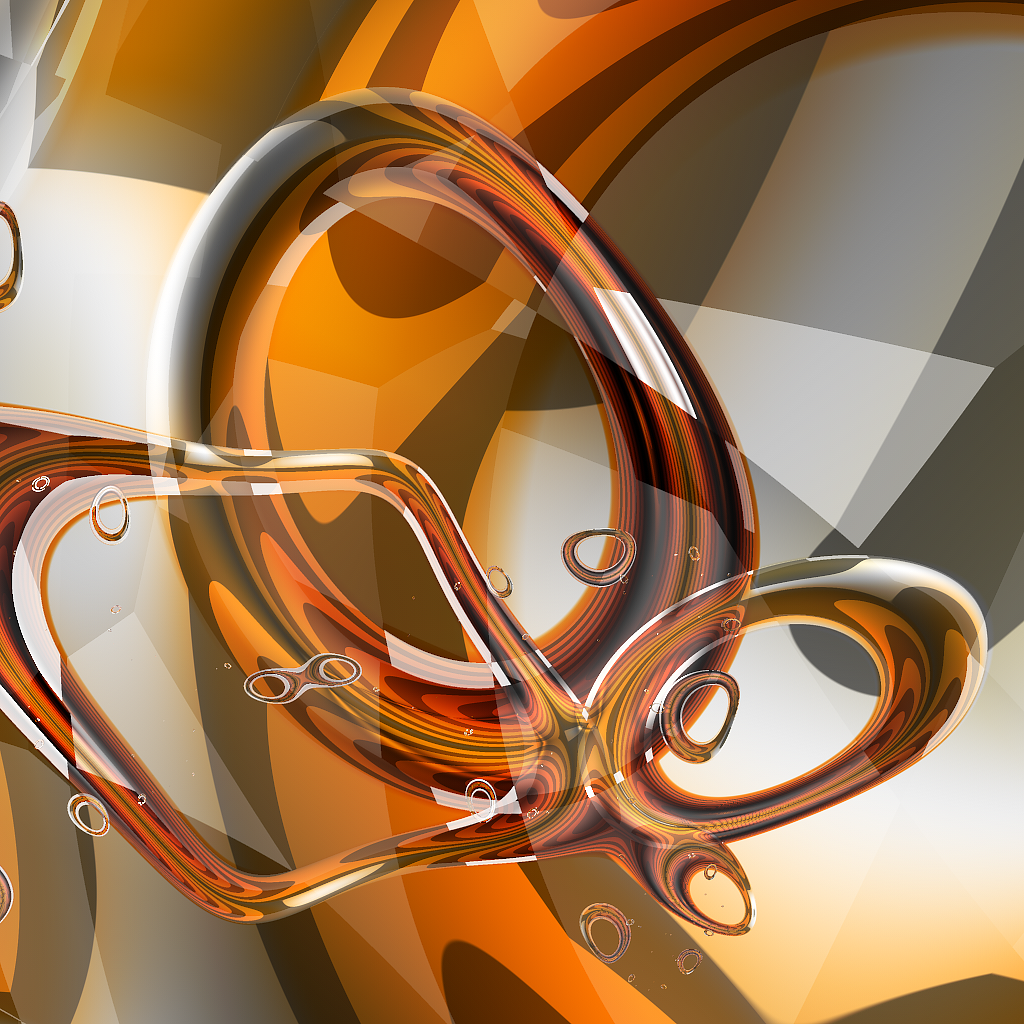 Gemoetry Geometrical Procedural fractal digital recursive Amber glass