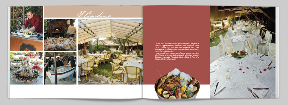Villa Gitana Company Brochure restaurant wedding photo shooting
