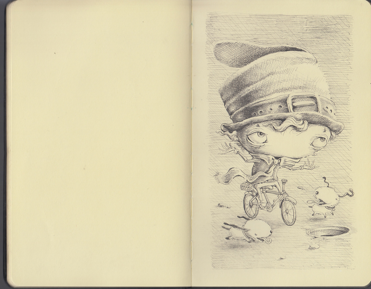moleskine sketchbook children childhood fantasy studies book imagery