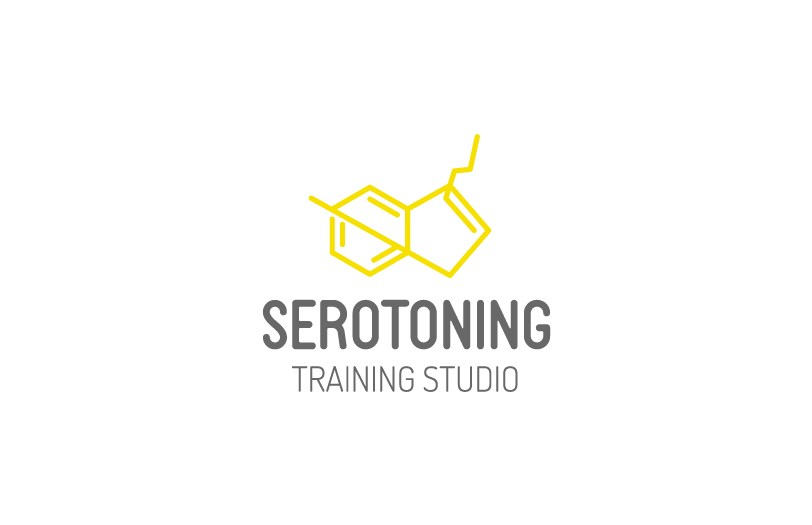 serotonin toning fitness training studio yellow happy smile Bicycle molecule energy