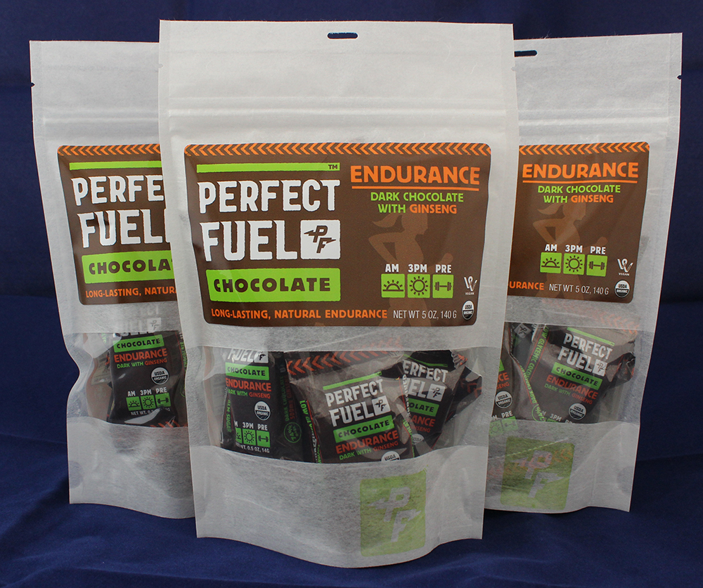 chocolate perfect fuel healthy ginseng boston wrapper pouch Food  Whole foods youth trade Startup