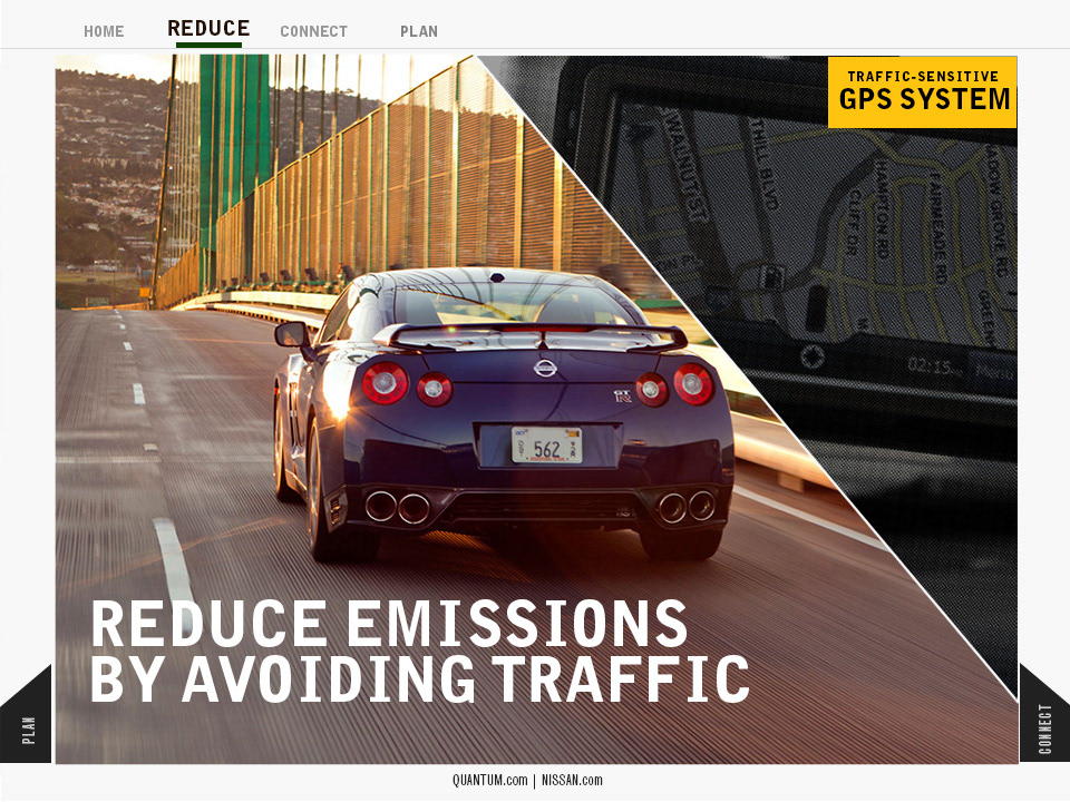 Nissan car carpool app foursquare Carson nevada SCAD ad brand green subbrand planner to do environmental