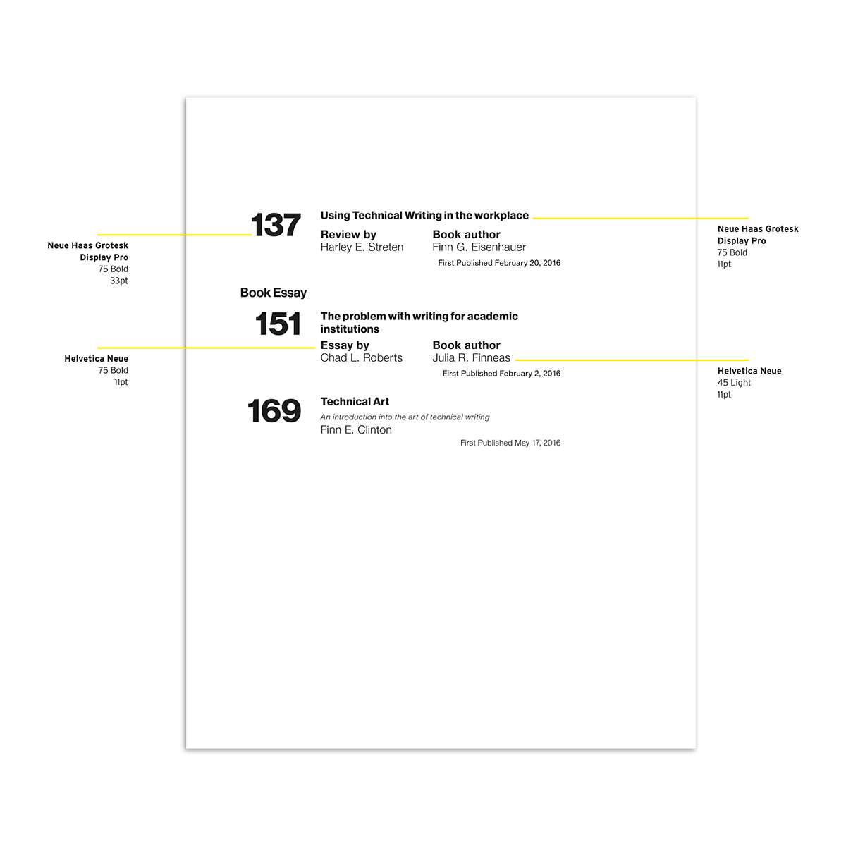 design helvetica magazine re-design redesign Scientific Journal typography  