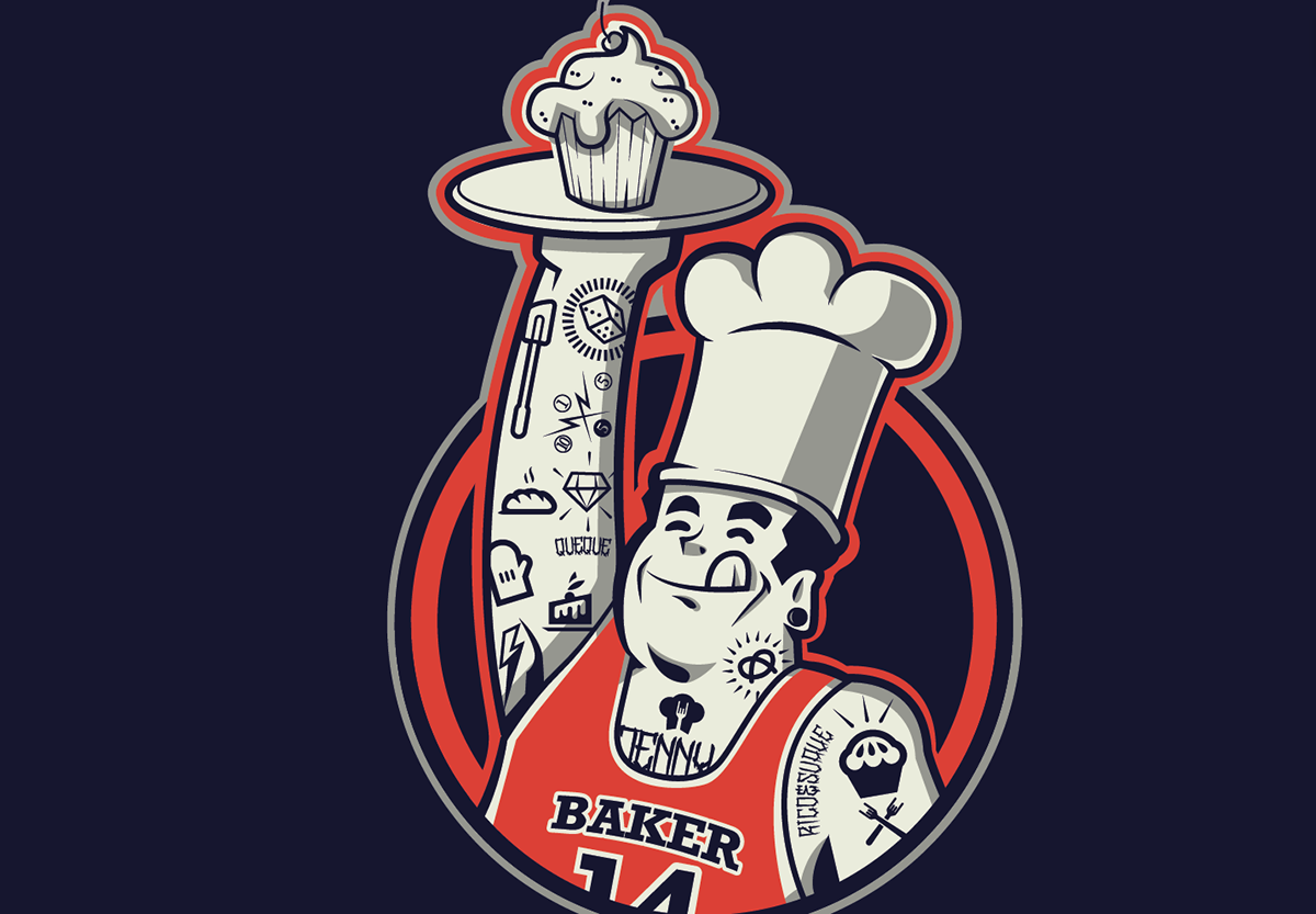 so jenny eat cook bake bakery lettering draw chile xaska104 toons Cartoons brand