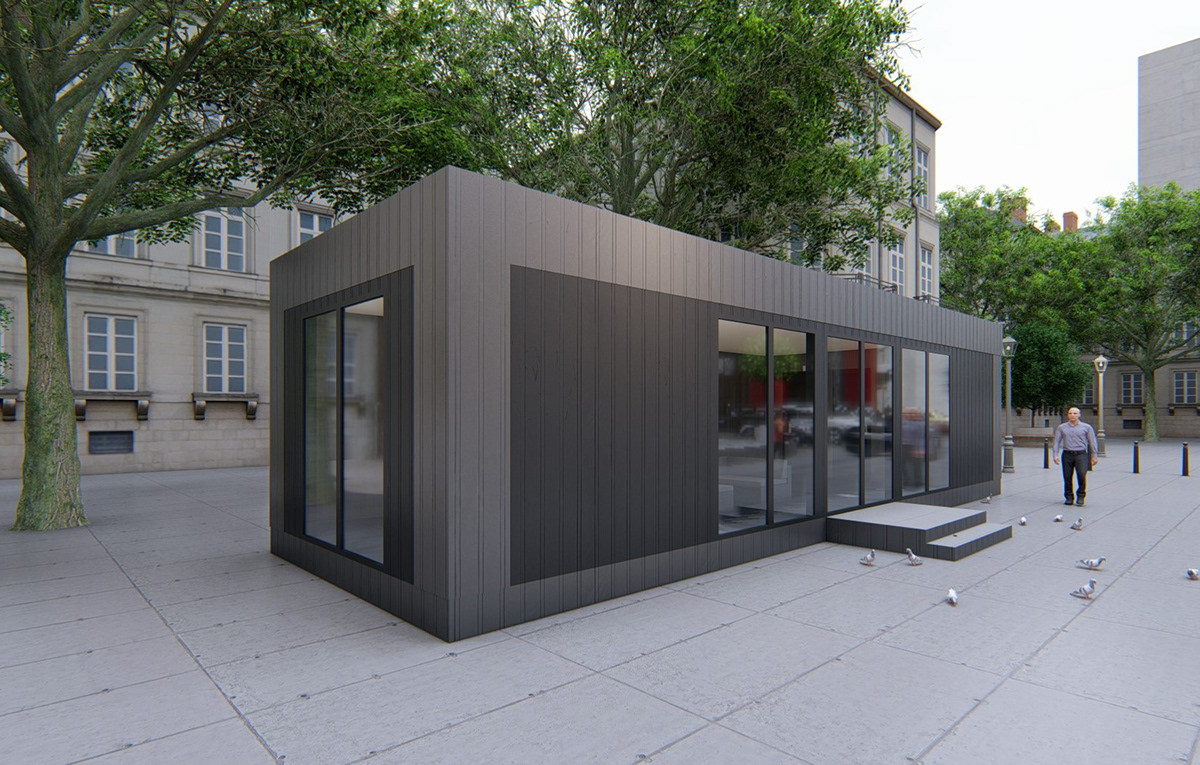 architecture concept house modular modular design Project visualization архитектура дом проект