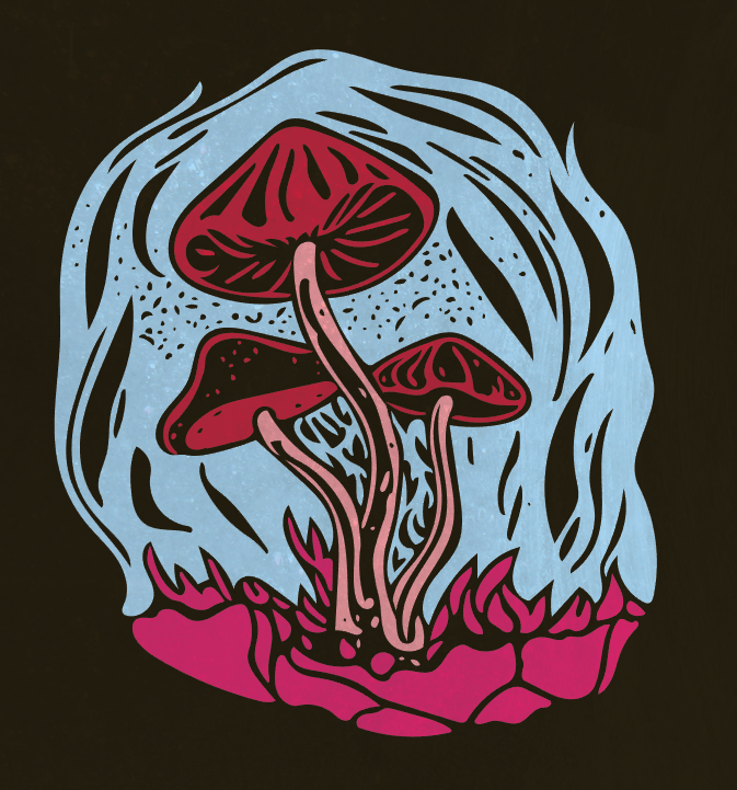 Mushroom shirt design on Behance
