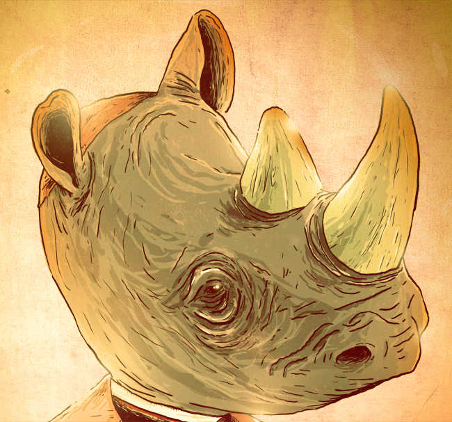Rhino priest Catholic Pope animal