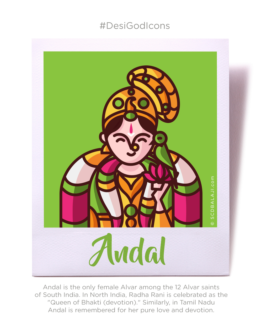 SCD Balaji Desi God Icons Hindu Indian Goddess Hinduism indian illustrator shiva Coimbatore Merchandise Design folk art