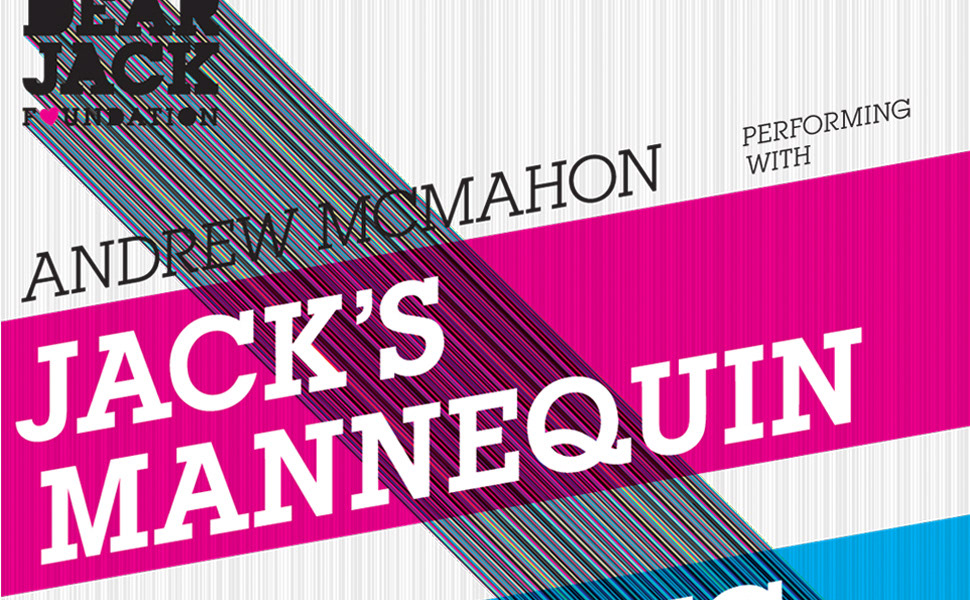 Jack's Mannequin dear jack andrew mcmahon cancer awareness non-profit Poster Design Benefit Concert Magnetic mag magnetic creative