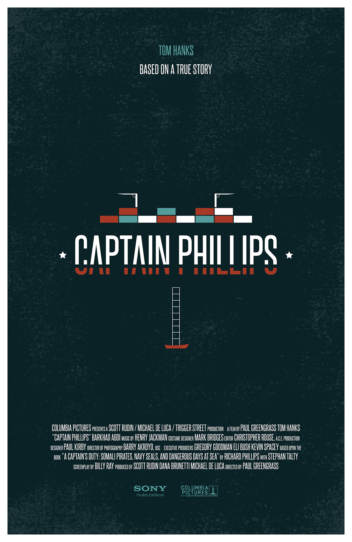 captain phillips poster package blu ray movie design type logo print motion