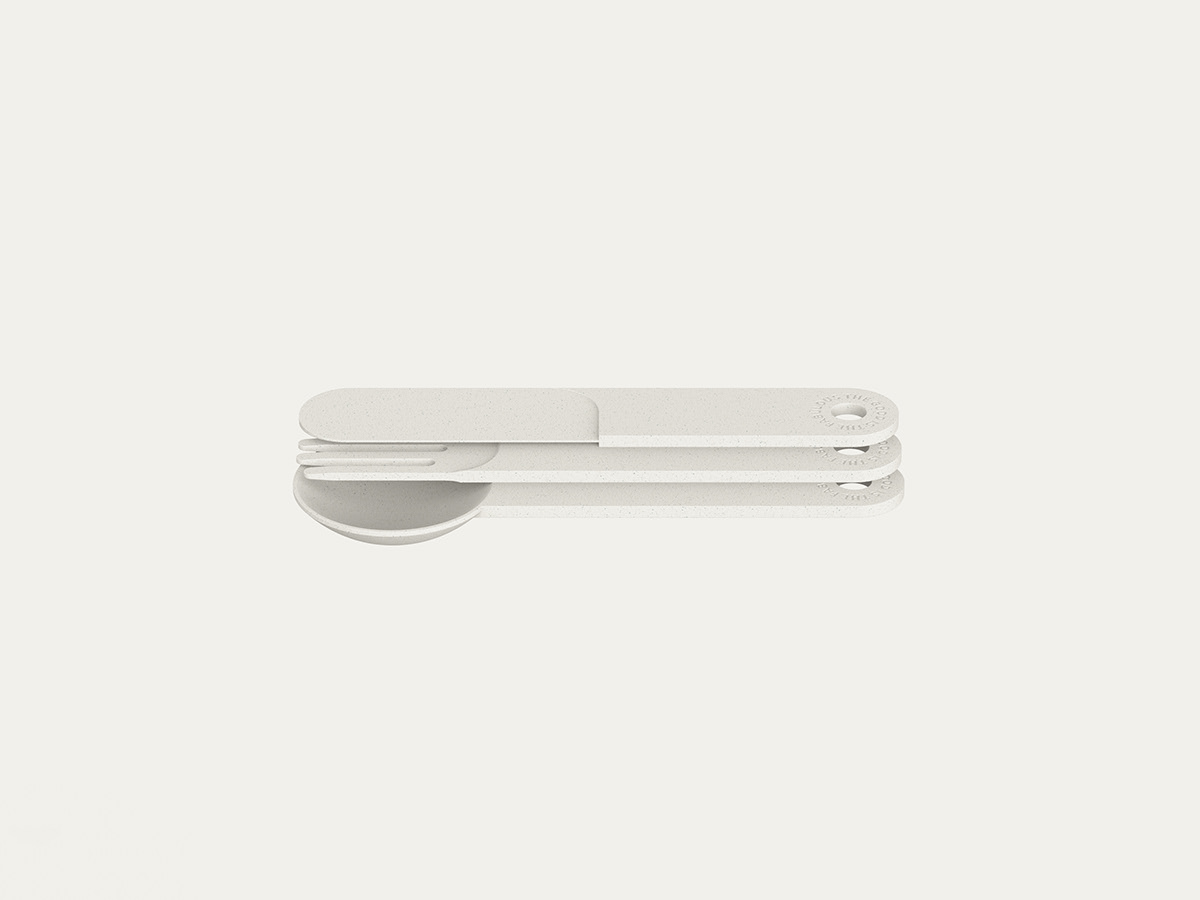 bioplastic cutlery DDP eco eco friendly fork jonggunkim knife lunchbox spoon