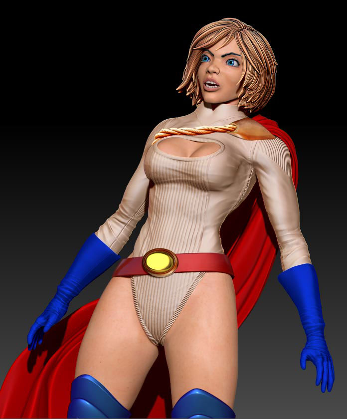 powergirl  Comicbooks   superhereos  Zbrush free superman boobs covers  print