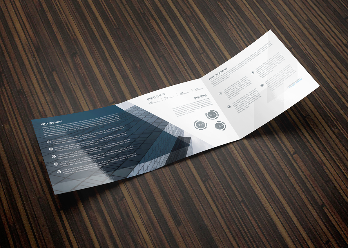 blue brochure business catalog circles clean CMYK company corporate design flexible fresh minimal modern pattern