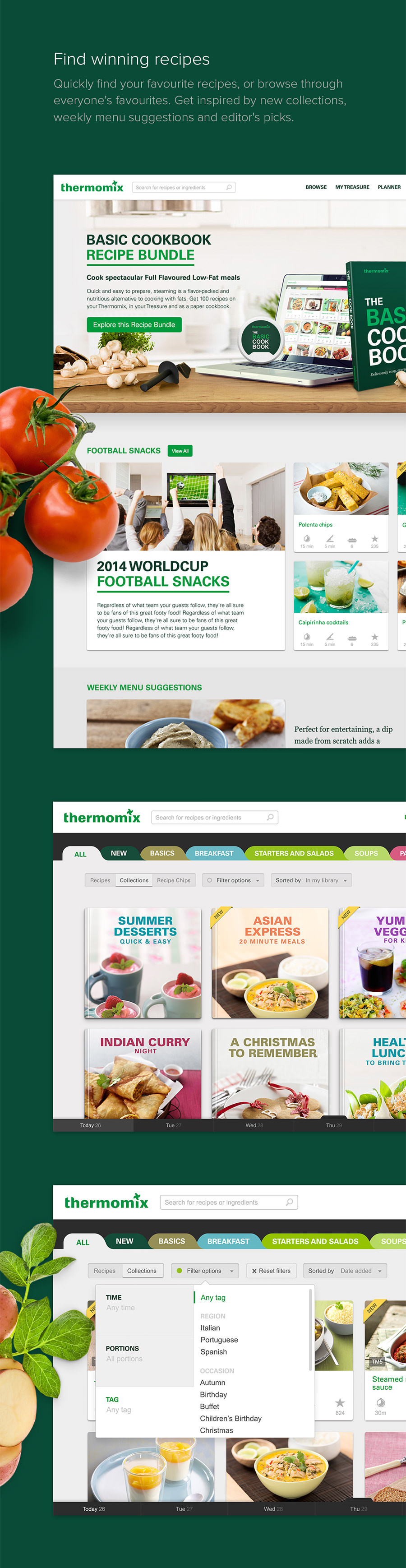 thermomix recipes cooking Responsive Website