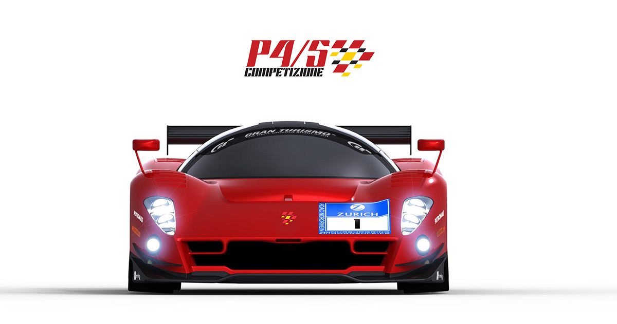 FERRARI P4/5 Racing Racing Car rebranding Logo Design identity Speedy