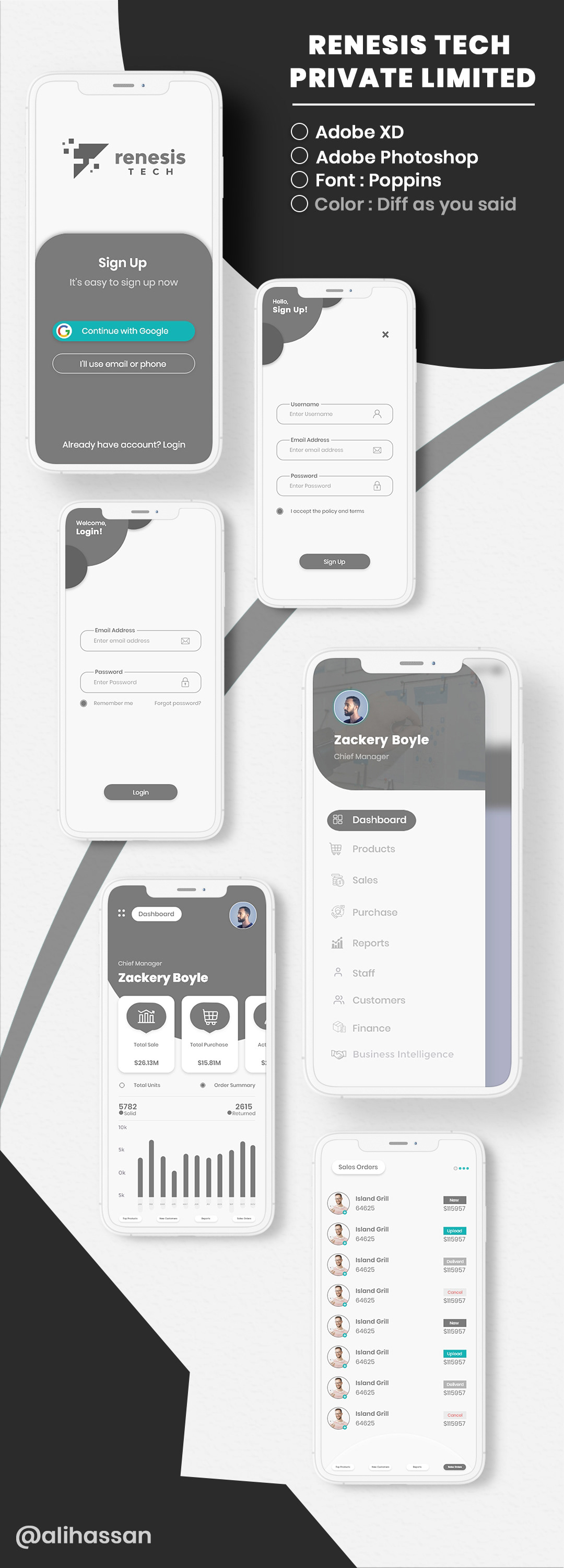 balck prototype Theme UI user experience User Interaction user interface ux wireframe