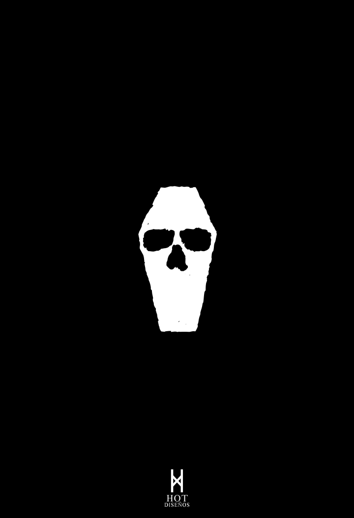 occult black vampire skull fangs bat logo logos horror Minimalism
