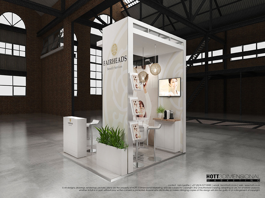 Fairheads IRFA 2015 Hott3D Octanorm Maxima booth design CTICC