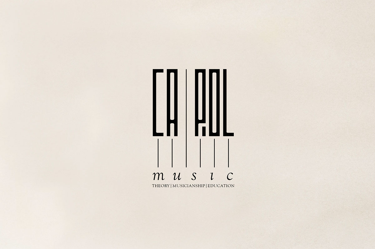 carol music logo logo design Our client is a piano instructor. Her target customers are high and middle class people who are interested in music. We Would Like to create a unique and distinct