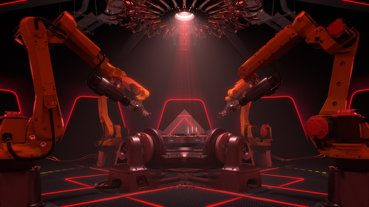 #3D digital #animation #cnc #industrial #mechanics #Milling #Robots 