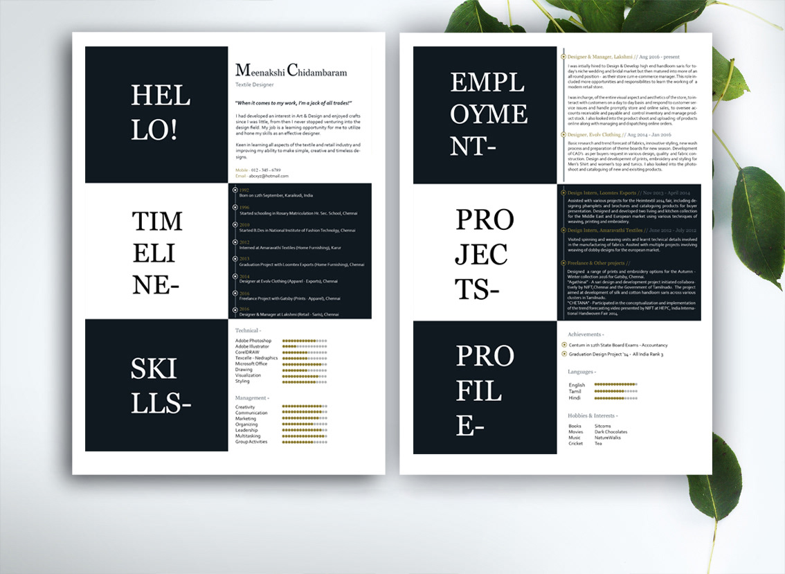 Resume curriculam vitae print design  Jobs recruiters opportunities resumé ideas