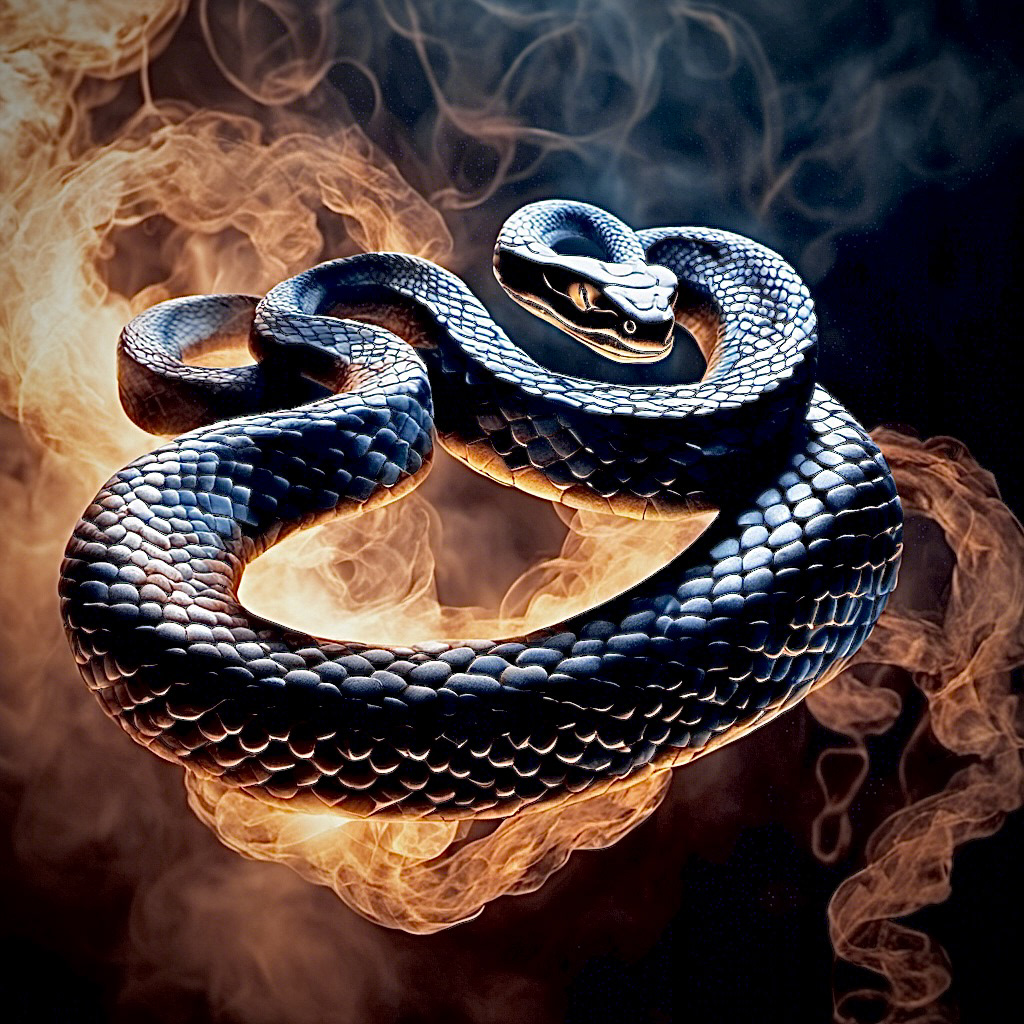 ouroboros Schizophrenia bipolar anxiety depression time serpent snake ai Ai Art AI assisted