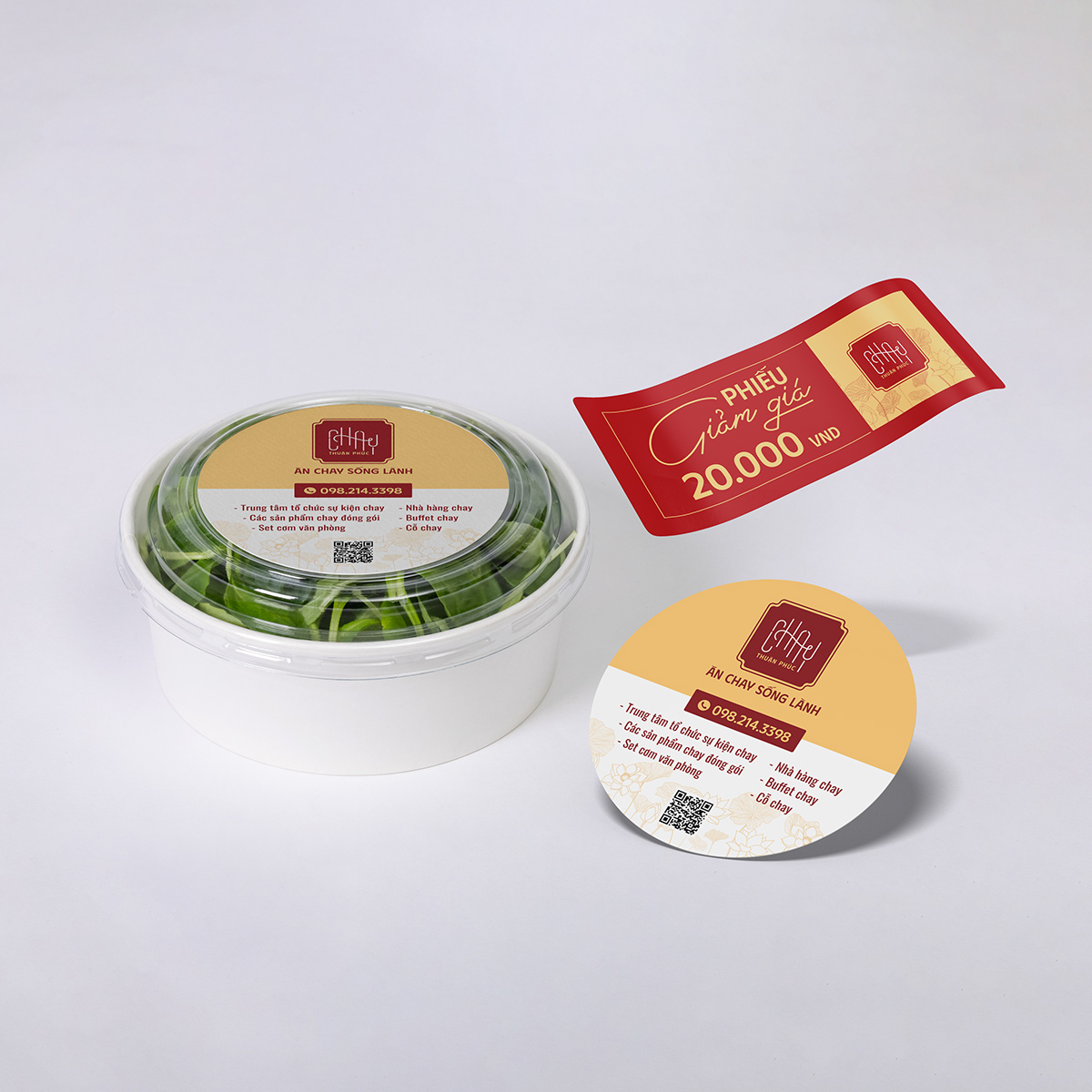 brand identity food logo Logo Design Packaging restaurant logo vegan food vietnam vietnamese food visual identity