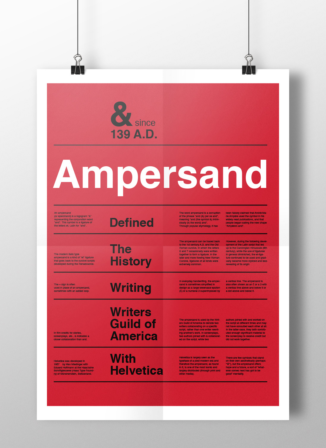 ampersand poster