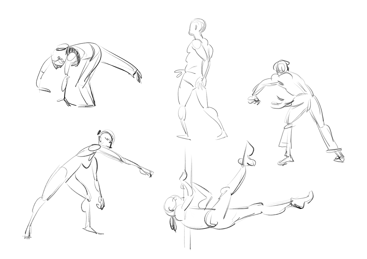 2D Animation ballet Bodies in Motion dancer Dynamism Figure Drawing gesture kickboxing life drawing Practice