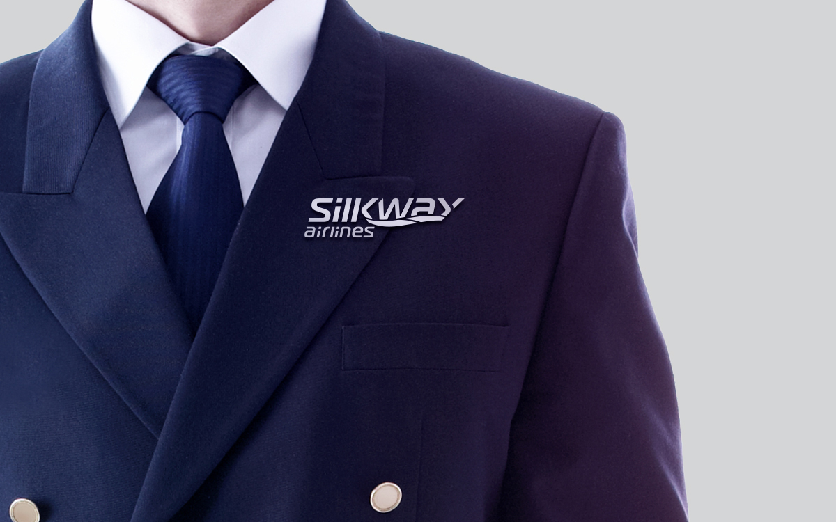 silk way airlines silkway airlines silkway logo azerbaijan baku Airways Airlines airline Cargo identity blue Boeing Logo Design stationary