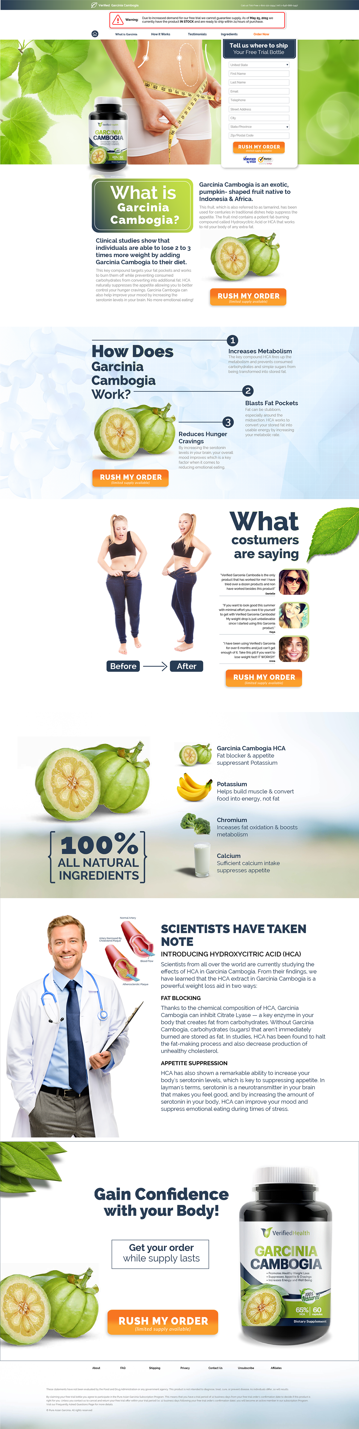 landing page organic Health Forms