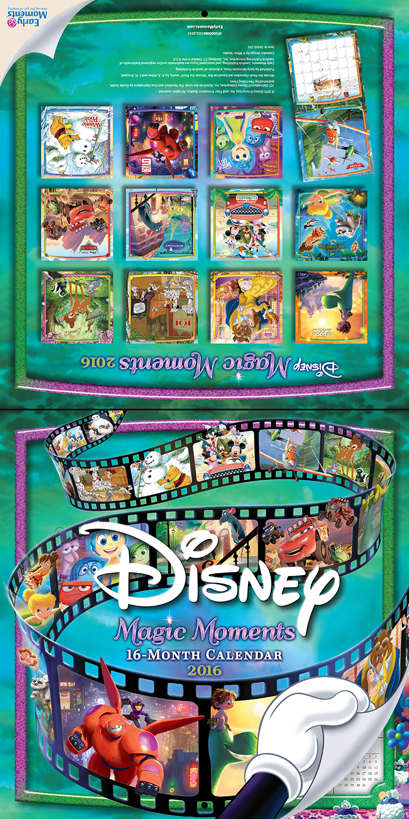2016 Disney Magic Moments Calendar On Behance