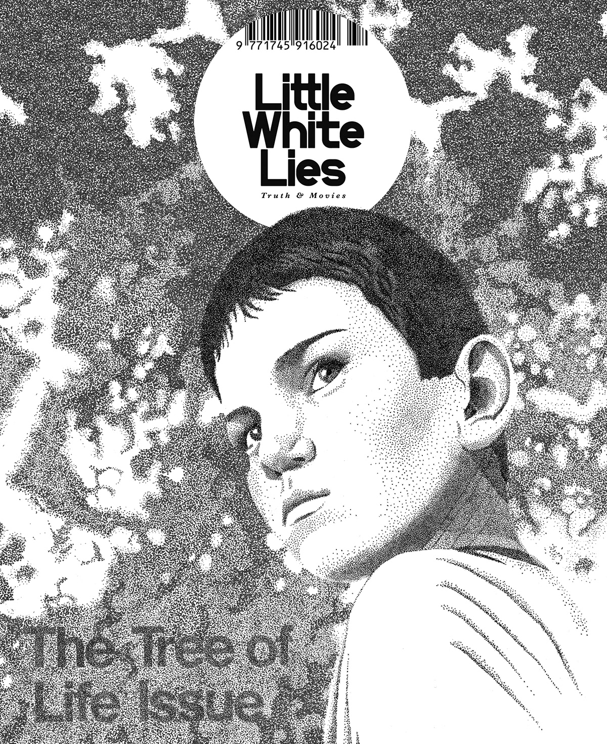 D&AD Little White Lies tree of life stippling dots portrait movie magazine student awards