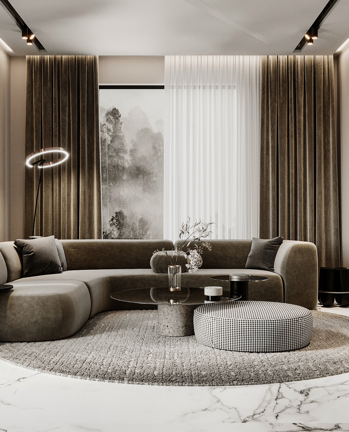 3d max corona render  architecture visualization interior design  3ds max archviz modern Render 3D