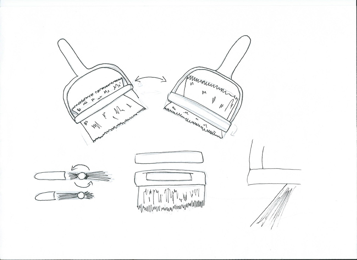 dustpan and brush Usability Ergonomics aesthetics