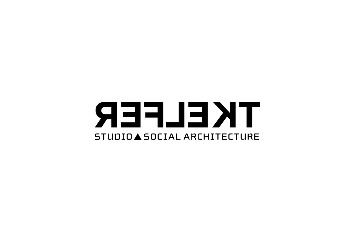 reflekt studio social logo business card hungary triangle black and white b&w